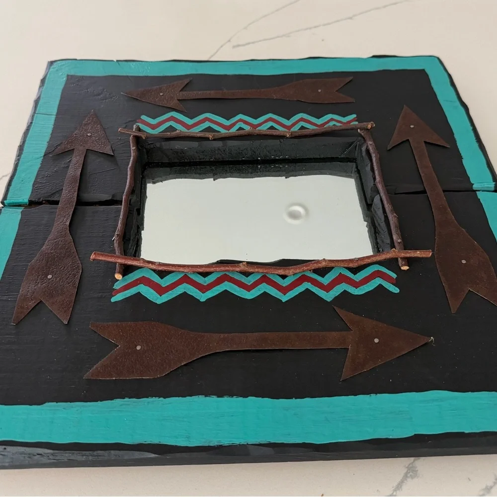 Primitive Twigs Metal Wall Decor Mirror